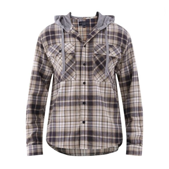 Men's Hooded Long Sleeve Flannel Shirt 2-Pack Size M - Picture 3 of 9